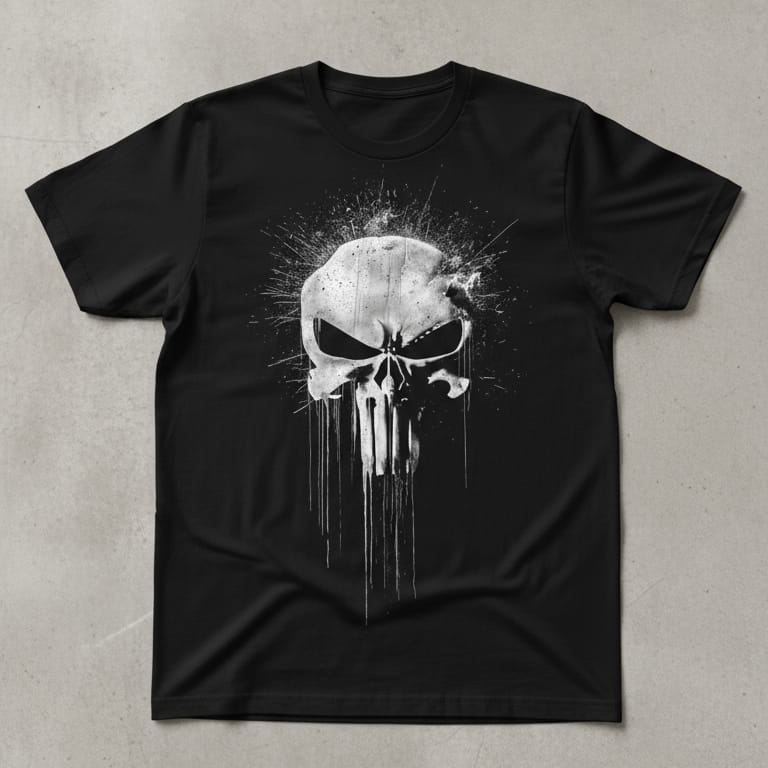 Punisher Skull Graphic T-Shirt