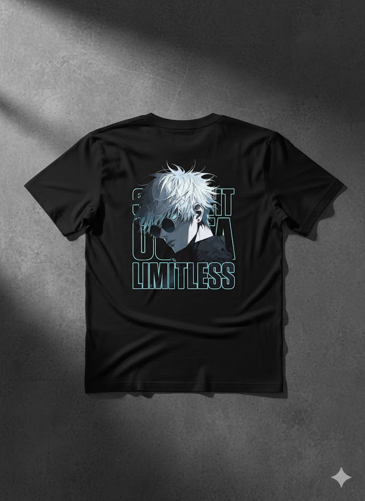 BE LIMITLESS Oversized Black T-Shirt
