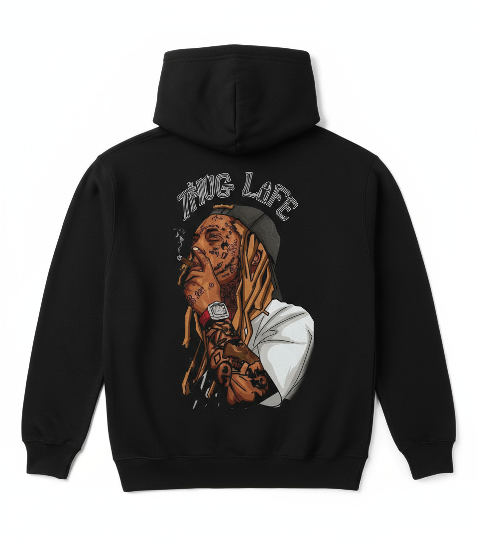 Thug Life Hoodie – Premium 440 GSM Heavyweight Streetwear